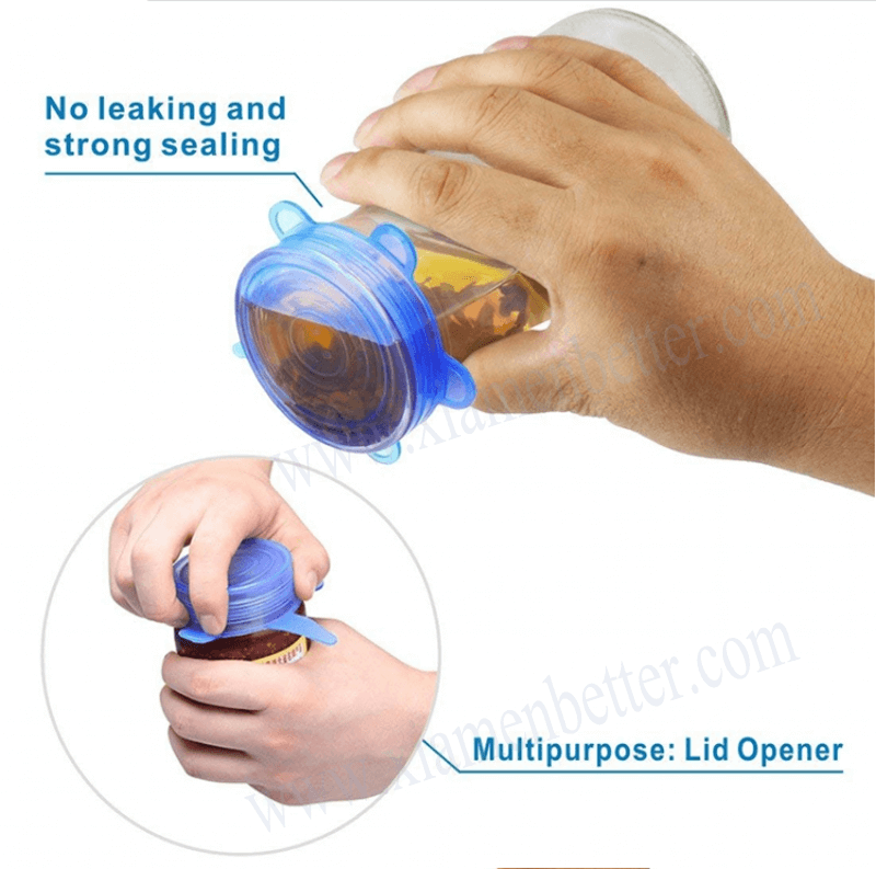 6件套硅胶保鲜盖